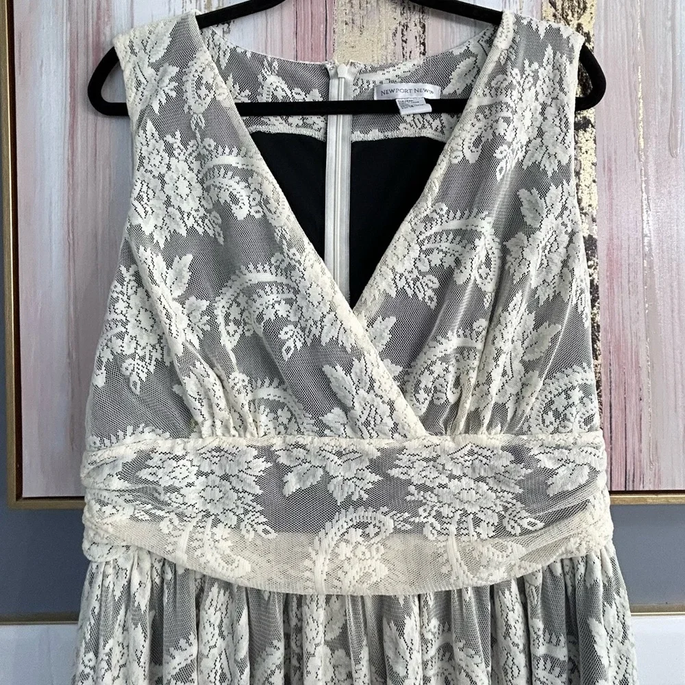 Spiegal’s Newport News Womens 16 Lace Dress, Vtg - Picture 3 of 4